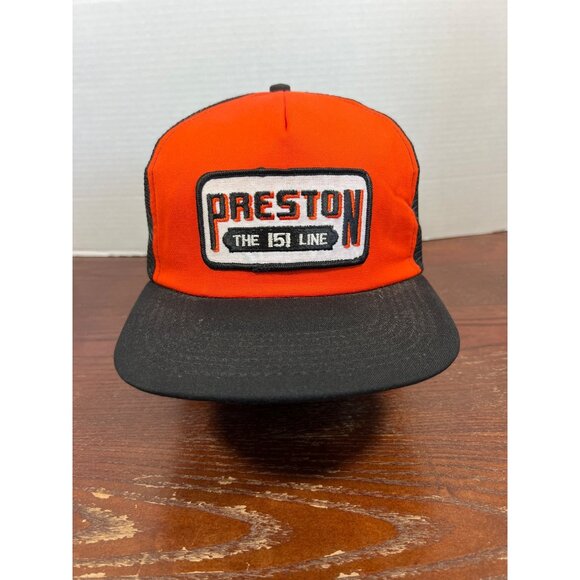 Vintage Preston The 151 Line Snapback Patch Trucker Hat X3 - Picture 1 of 4